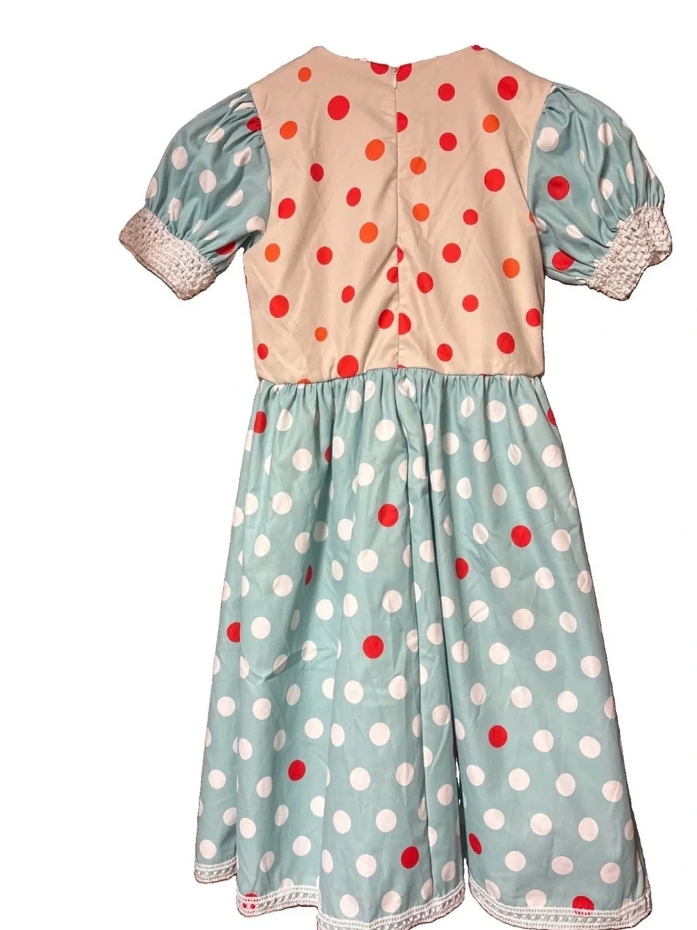 Joketiger Girls Size 8 Short Sleeve Dress Halloween Christmas Polka Dots Party